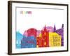 Le Havre Skyline Pop-paulrommer-Framed Art Print