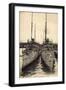 Le Havre, Station Des Torpilleurs, Fr. Kriegsschiffe-null-Framed Premium Giclee Print