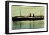 Le Havre, Vue Du Vapeur La Gascogne En Port-null-Framed Giclee Print