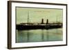 Le Havre, Vue Du Vapeur La Gascogne En Port-null-Framed Giclee Print