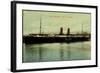 Le Havre, Vue Du Vapeur La Gascogne En Port-null-Framed Giclee Print