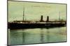 Le Havre, Vue Du Vapeur La Gascogne En Port-null-Mounted Giclee Print