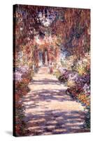 Le Jardin a Giverny-Claude Monet-Stretched Canvas