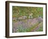 Le jardin a Giverny.-Claude Monet-Framed Giclee Print