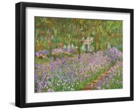 Le jardin a Giverny.-Claude Monet-Framed Giclee Print