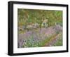 Le jardin a Giverny.-Claude Monet-Framed Giclee Print