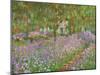 Le jardin a Giverny.-Claude Monet-Mounted Giclee Print