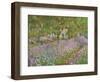 Le jardin a Giverny.-Claude Monet-Framed Giclee Print