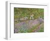 Le jardin a Giverny.-Claude Monet-Framed Giclee Print