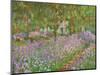 Le jardin a Giverny.-Claude Monet-Mounted Giclee Print