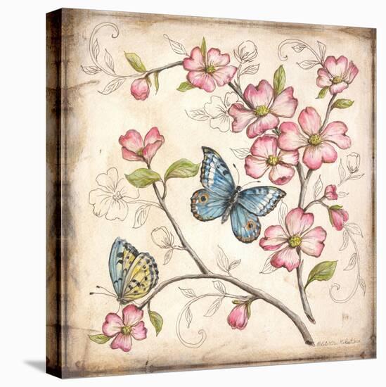 Le Jardin Butterfly I-Kate McRostie-Stretched Canvas