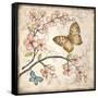 Le Jardin Butterfly II-Kate McRostie-Framed Stretched Canvas