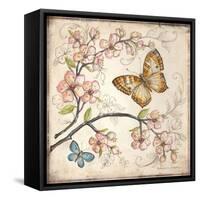 Le Jardin Butterfly II-Kate McRostie-Framed Stretched Canvas