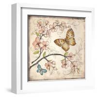 Le Jardin Butterfly II-Kate McRostie-Framed Art Print