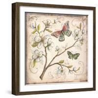 Le Jardin Butterfly III-Kate McRostie-Framed Art Print