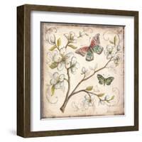 Le Jardin Butterfly III-Kate McRostie-Framed Art Print