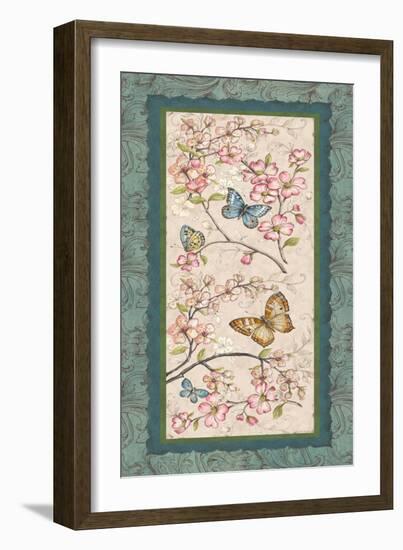 Le Jardin Butterfly Panel I-Kate McRostie-Framed Art Print