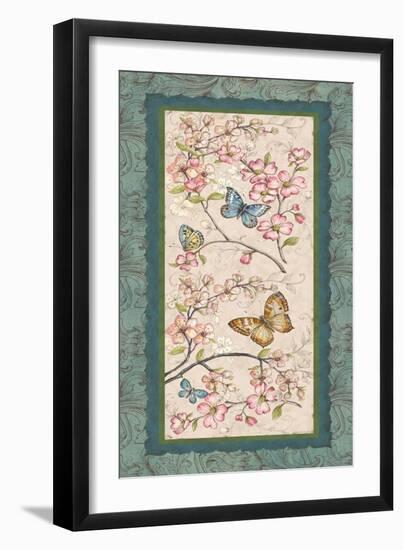 Le Jardin Butterfly Panel I-Kate McRostie-Framed Art Print