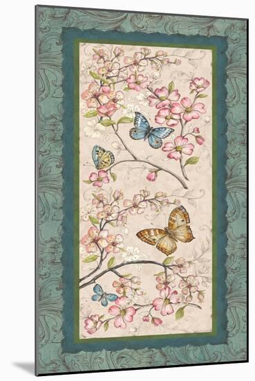 Le Jardin Butterfly Panel I-Kate McRostie-Mounted Art Print