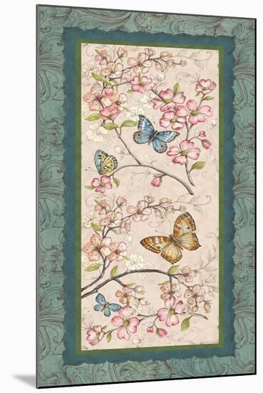 Le Jardin Butterfly Panel I-Kate McRostie-Mounted Art Print