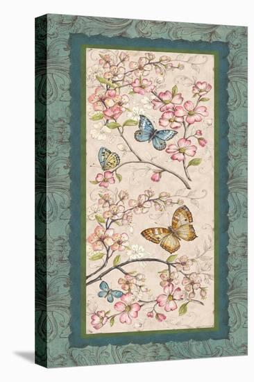 Le Jardin Butterfly Panel I-Kate McRostie-Stretched Canvas