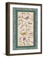 Le Jardin Butterfly Panel II-Kate McRostie-Framed Art Print