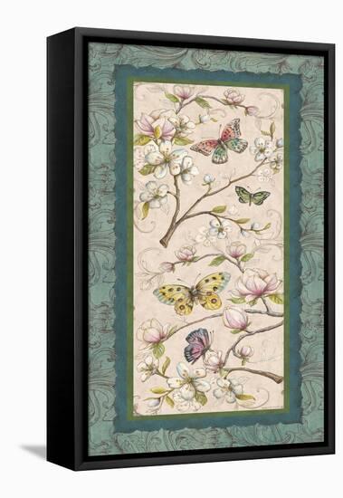 Le Jardin Butterfly Panel II-Kate McRostie-Framed Stretched Canvas