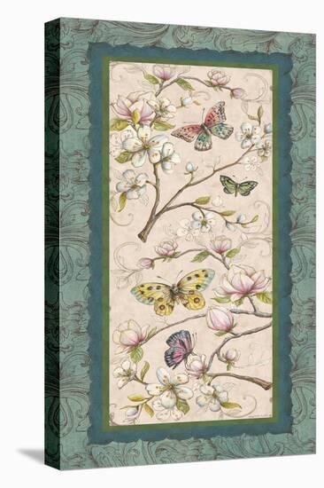 Le Jardin Butterfly Panel II-Kate McRostie-Stretched Canvas