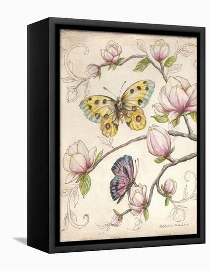 Le Jardin Butterfly V-Kate McRostie-Framed Stretched Canvas