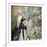 'Le Jardin D'Acclimatation', c1895-Felix Bracquemond-Framed Giclee Print