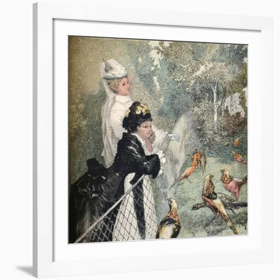 'Le Jardin D'Acclimatation', c1895-Felix Bracquemond-Framed Giclee Print