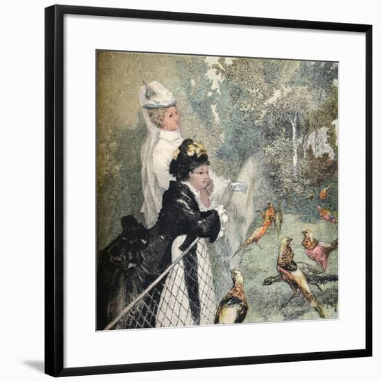 'Le Jardin D'Acclimatation', c1895-Felix Bracquemond-Framed Giclee Print