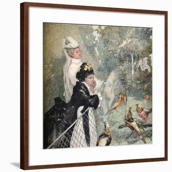 'Le Jardin D'Acclimatation', c1895-Felix Bracquemond-Framed Giclee Print