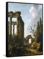 Le Jardin D'Hercule-Hubert Robert-Framed Stretched Canvas