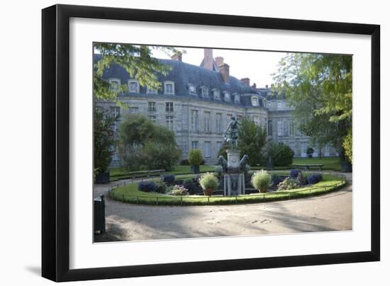 Le jardin de Diane, la fontaine de Diane à la biche-null-Framed Giclee Print