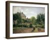 Le jardin de l'artiste à Eragny-Camille Pissarro-Framed Giclee Print