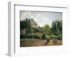 Le jardin de l'artiste à Eragny-Camille Pissarro-Framed Giclee Print