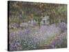 Le jardin de l'artiste à Giverny-Claude Monet-Stretched Canvas