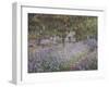 Le jardin de l'artiste à Giverny-Claude Monet-Framed Giclee Print