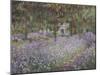 Le jardin de l'artiste à Giverny-Claude Monet-Mounted Giclee Print