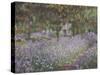 Le jardin de l'artiste à Giverny-Claude Monet-Stretched Canvas