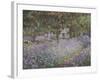 Le jardin de l'artiste à Giverny-Claude Monet-Framed Giclee Print