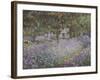 Le jardin de l'artiste à Giverny-Claude Monet-Framed Giclee Print