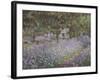 Le jardin de l'artiste à Giverny-Claude Monet-Framed Giclee Print