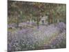 Le jardin de l'artiste à Giverny-Claude Monet-Mounted Giclee Print