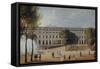Le jardin du Palais-Royal-null-Framed Stretched Canvas