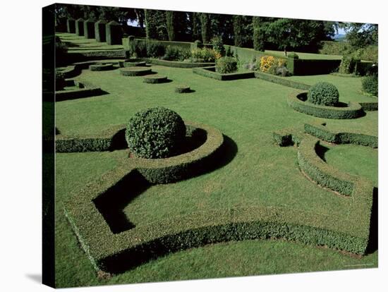 Le Jardin Francais (French Garden), Les Jardins d'Eyrignac, Perigord, Aquitaine, France-Guy Thouvenin-Stretched Canvas