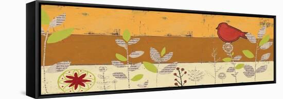 Le Jardin Press Panel IV-Patricia Pinto-Framed Stretched Canvas