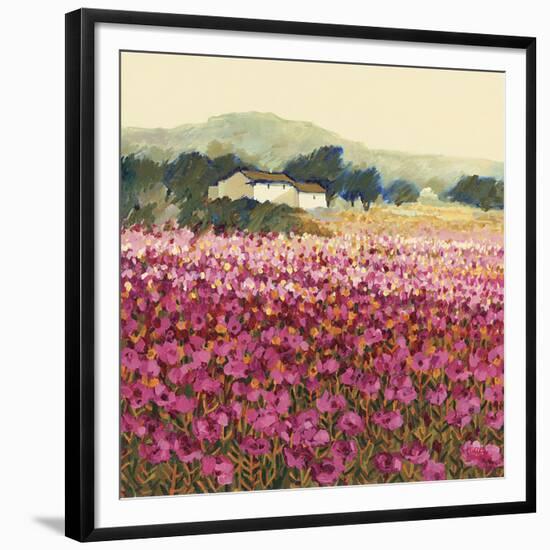 Le Jardin Rouge, Provence-Hazel Barker-Framed Giclee Print