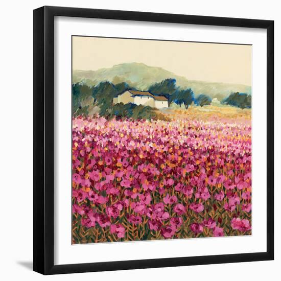 Le Jardin Rouge, Provence-Hazel Barker-Framed Art Print